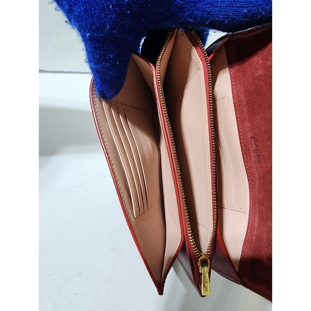 Celine Leather Strap Clutch Wine - Picture 15 of 15